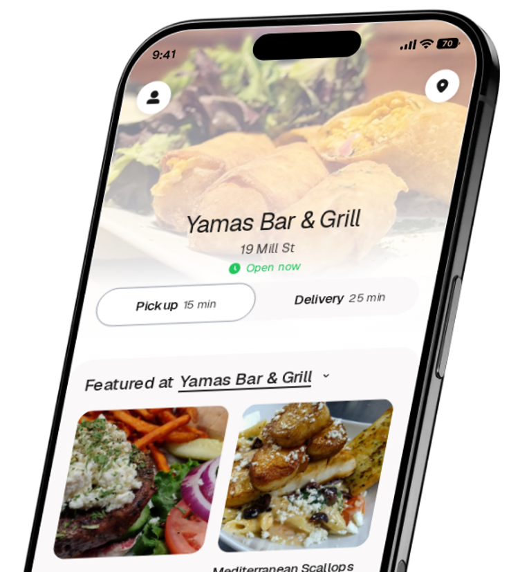 Yamas Bar & Grill app preview