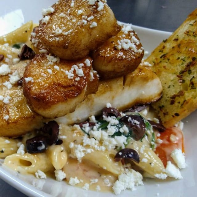 Mediterranean Scallops & Haddock.