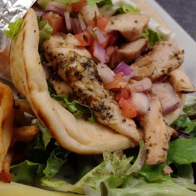 Chicken Gyro Sandwich.