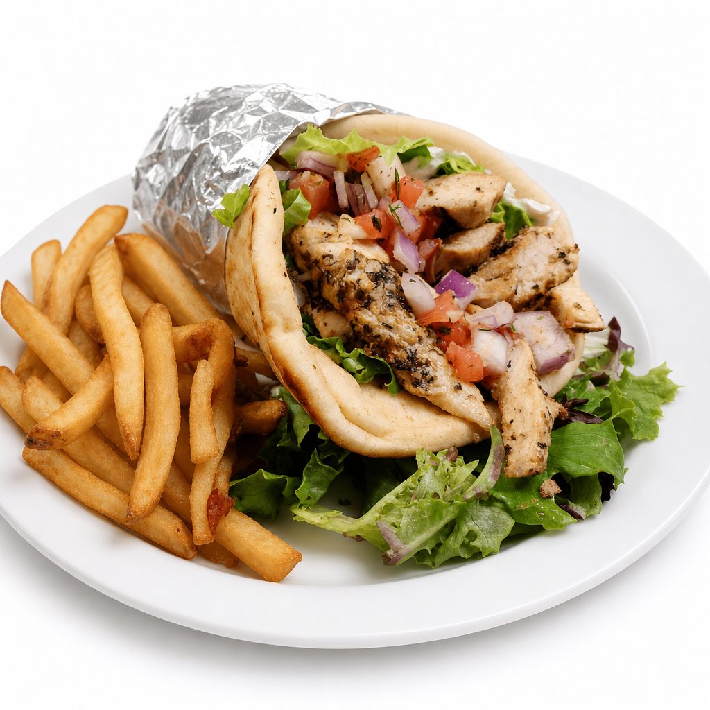 Chicken Gyro Sandwich.