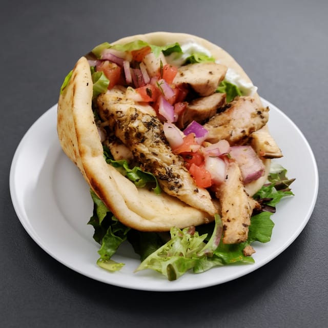Chicken Gyro Sandwich.