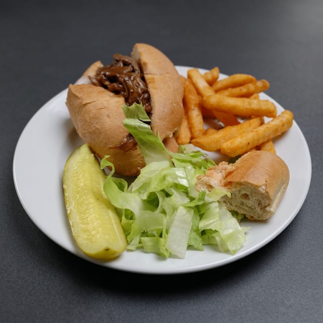Steak Bomb Sandwich.